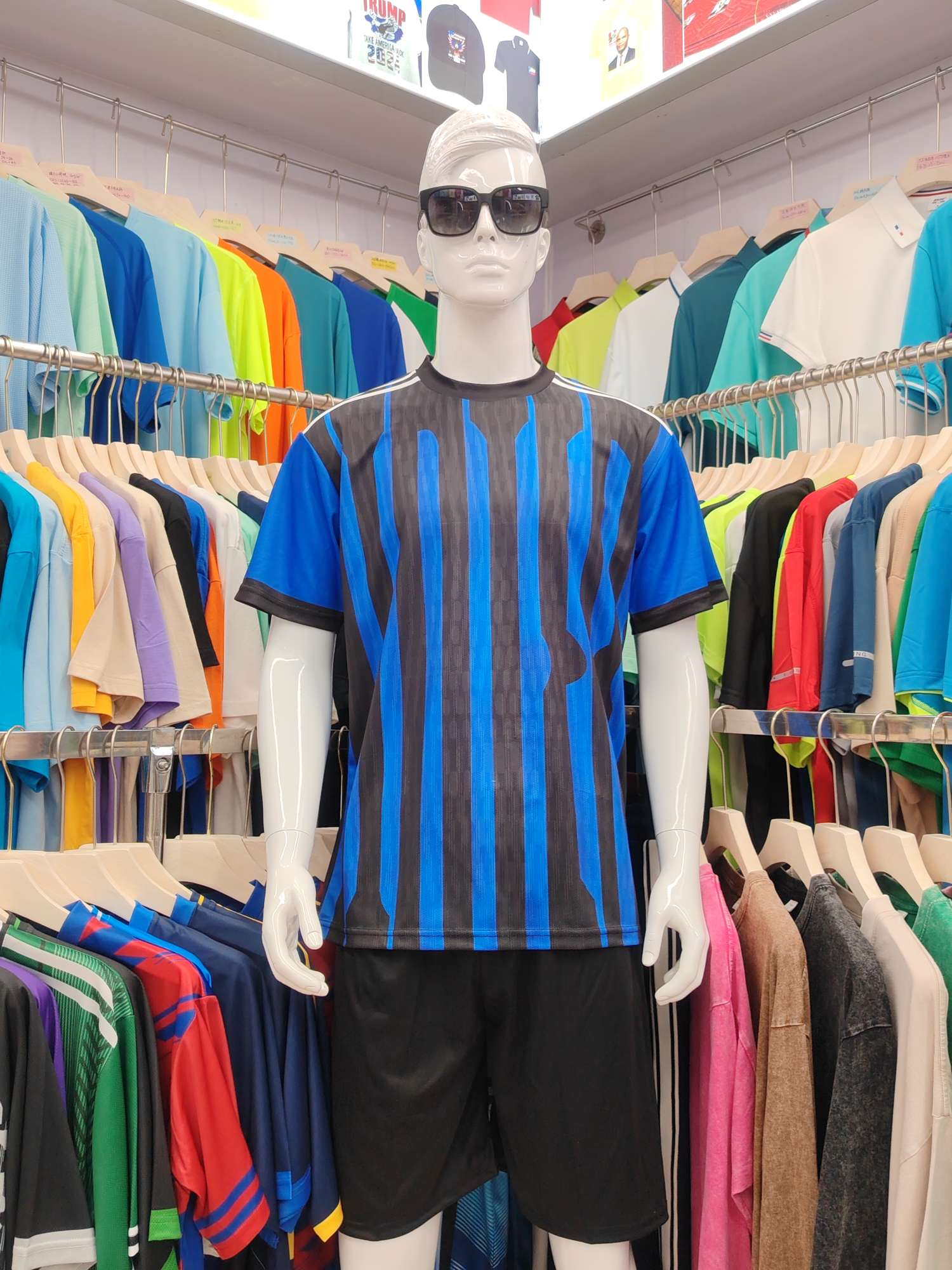 Cross-border sportswear, high-grade mesh breathable fabric, full-body printed sportswear, breathable and sweat-absorbing professional sports outdoor training sportswear, high-elasticity breathable and comfortable sportswear customization FG1612-5 detail image 1