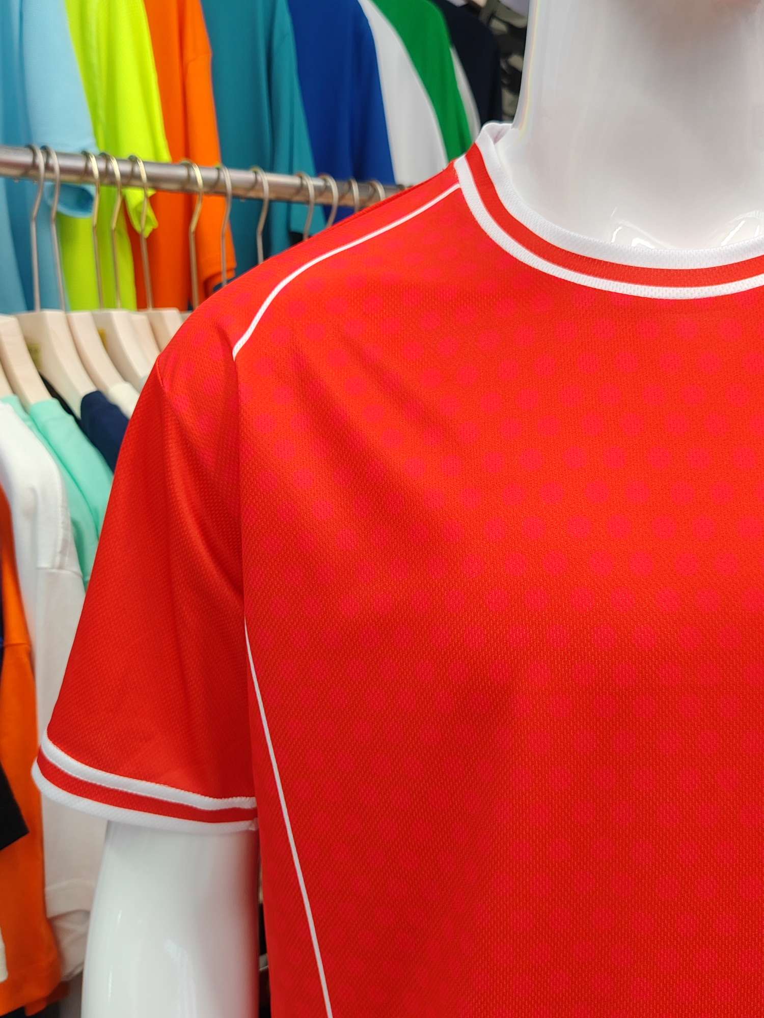 Cross-border sportswear, high-grade mesh breathable fabric, full-body printed sportswear, breathable and sweat-absorbing professional sports outdoor training sportswear, high-elasticity breathable and comfortable sportswear customization FG1612-4 detail image 5