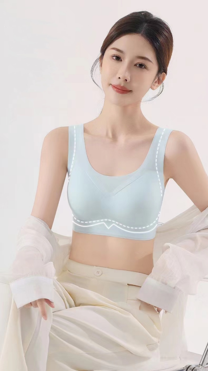 Seamless lingerie, vest, one-piece sports, thin, cool and beautiful back, frameless bra, new summer style, seamless beautiful back details Picture