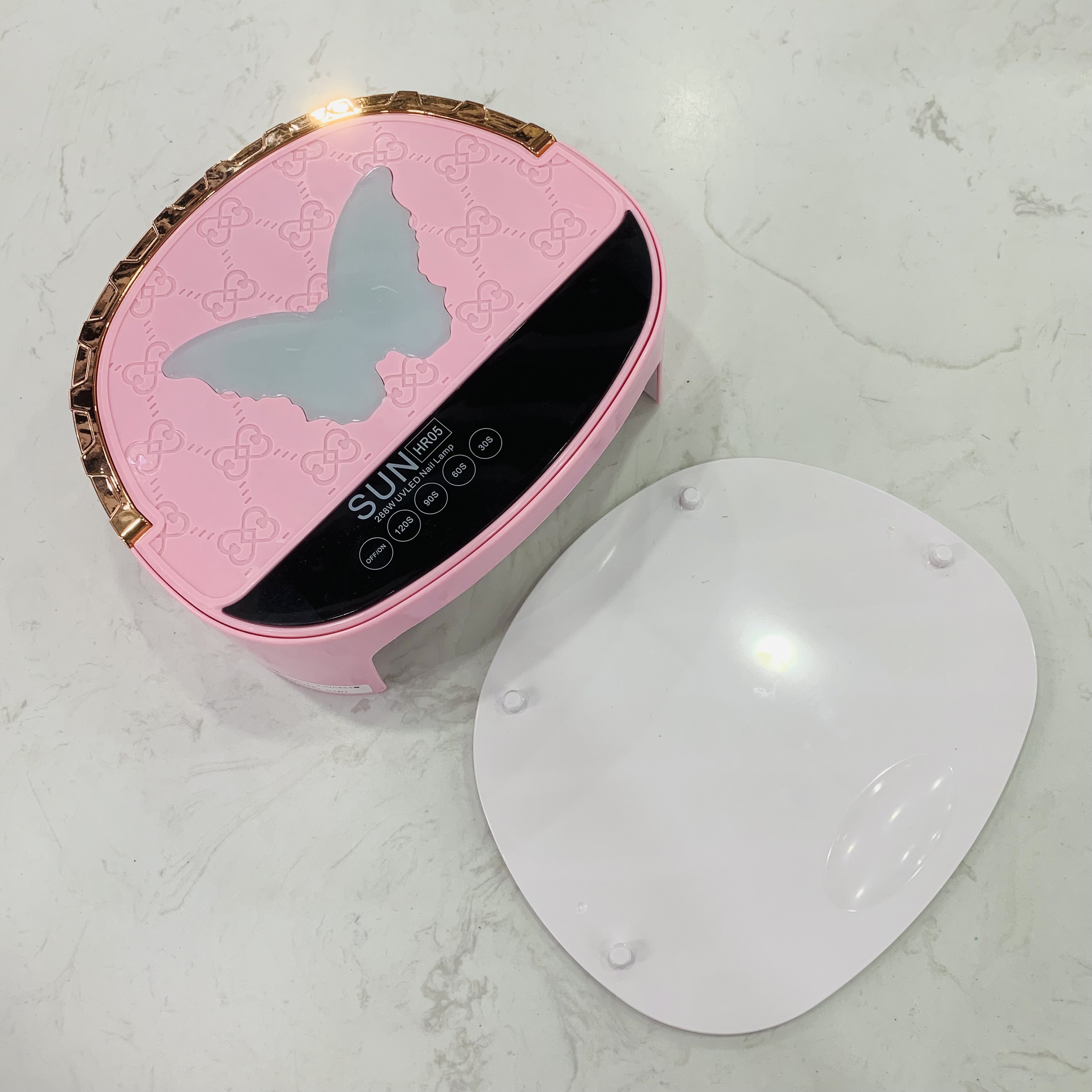 The new butterfly battery-powered nail lamp, 288W high-power nail baking light and therapy lamp, with intelligent sensing and 4 timer Settings Application Scenario