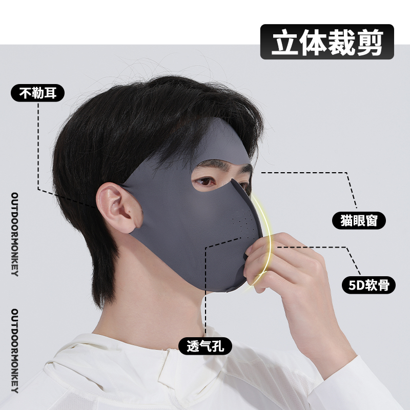 冰丝口罩/防晒口罩/防晒面罩ufp/口罩/医疗口罩产品图