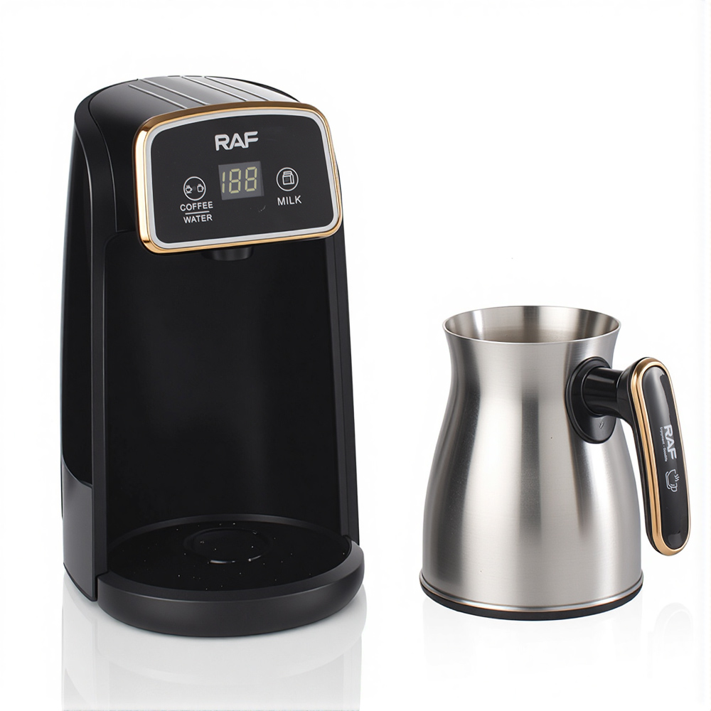 RAF European standard cross-border Turkish coffee pot, stainless steel hot water kettle, visible coffee maker, tea maker and milk heater Item Picture
