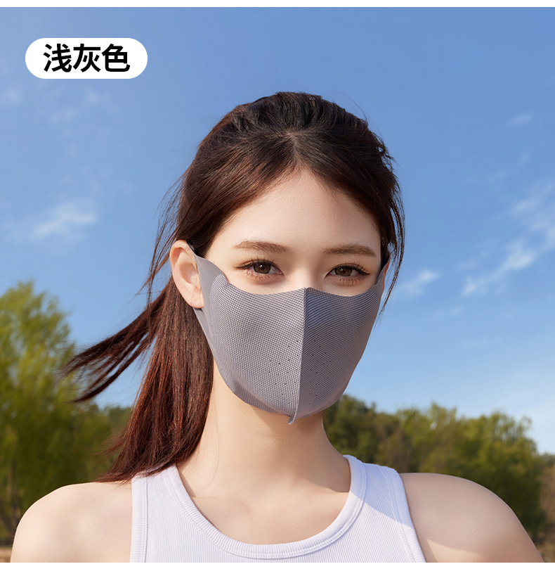 夏季防晒口罩新款男女通用高颜值遮阳防紫外线3D立体防晒面罩批发详情15