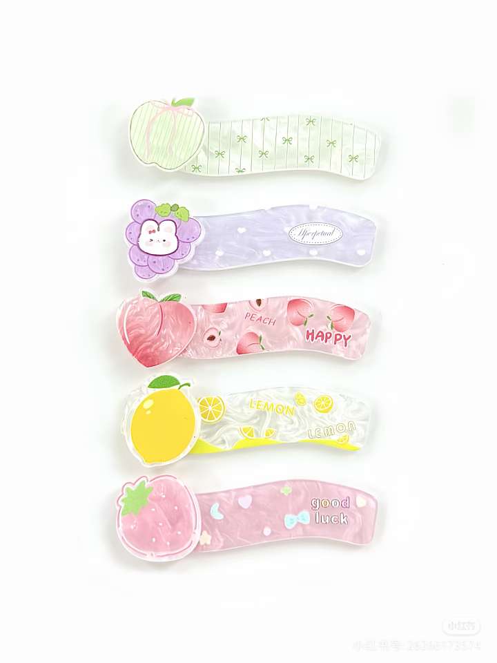 亚克力饰品发夹 发饰头饰抓夹 简约时尚女士饰品 发饰头饰新款潮流