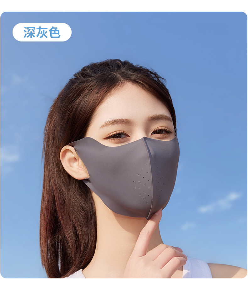 夏季新款冰丝防晒口罩男女遮阳防紫外线3D护眼角无痕立体防晒面罩详情14