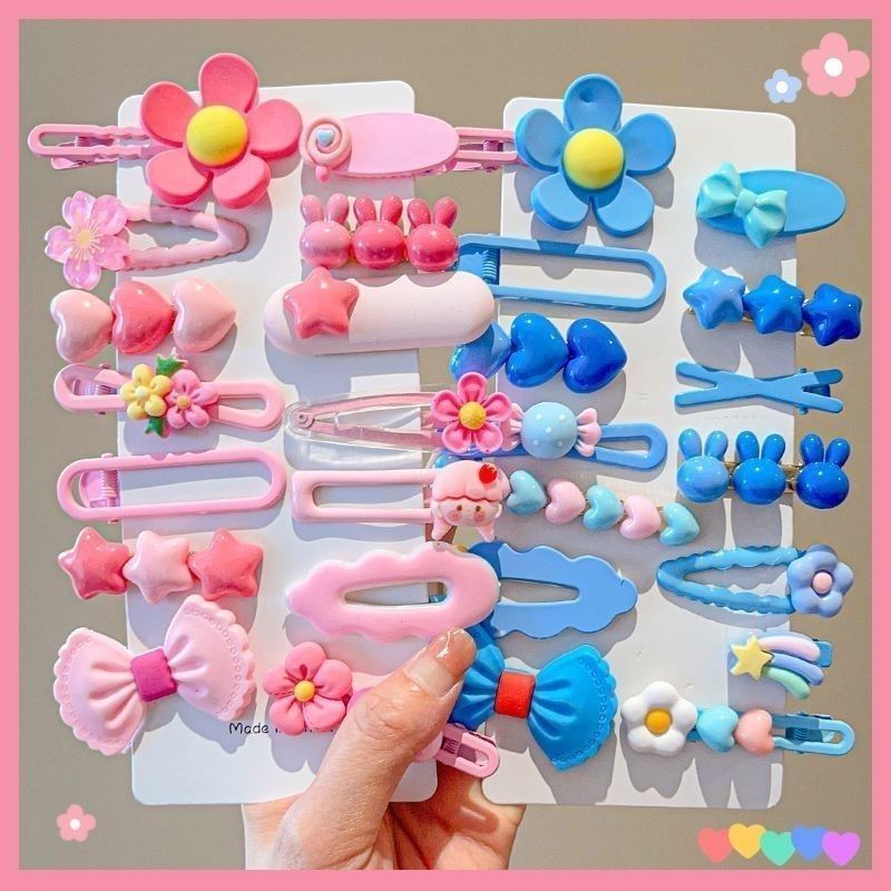 Dopamine children's hair clip, new cute baby bangs, broken hair clip, back of the head, duckbill clip, children's hair clip headwear Specification image