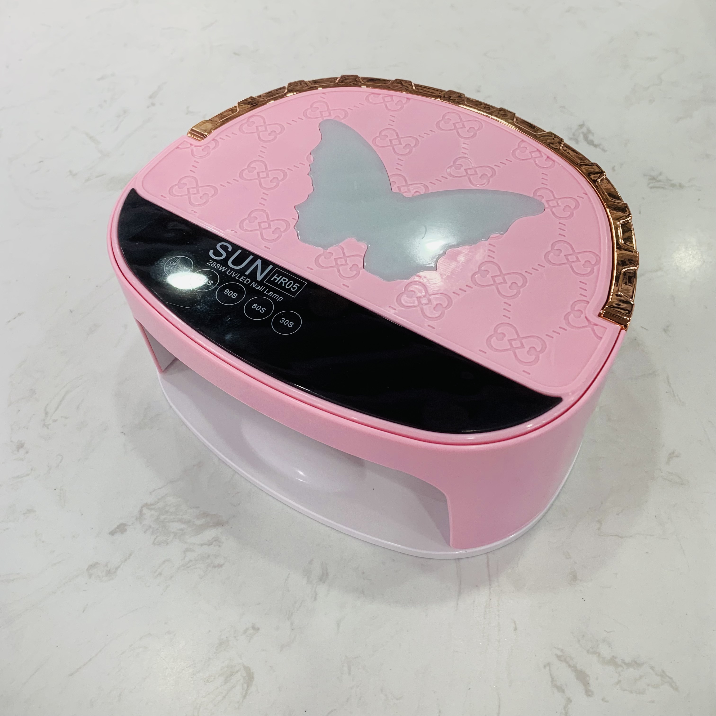 The new butterfly battery-powered nail lamp, 288W high-power nail baking light and therapy lamp, with intelligent sensing and 4 timer Settings full figure