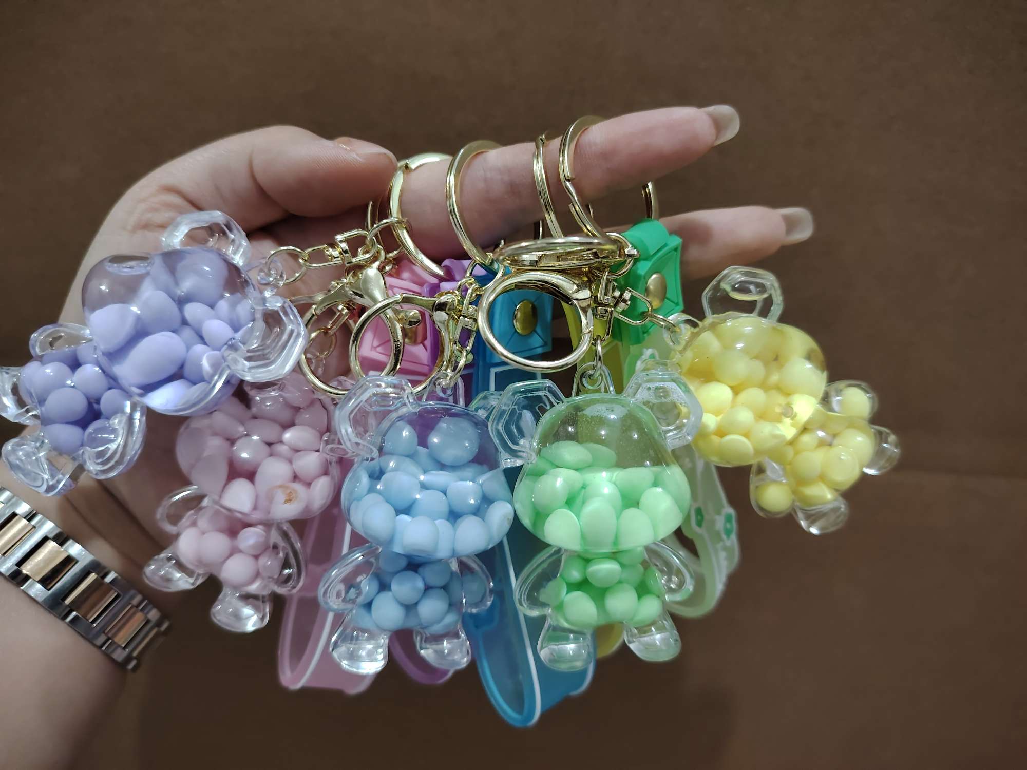 娃娃亚克力钥匙扣2024新款可爱女士工艺品礼品 硅胶钥匙配饰钥匙扣精致小巧便携