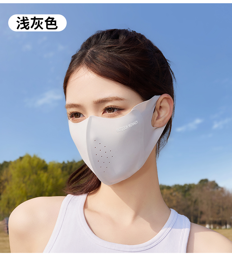 夏季防晒口罩女高颜值遮阳防紫外线防风玻尿酸立体防晒面罩批发详情11
