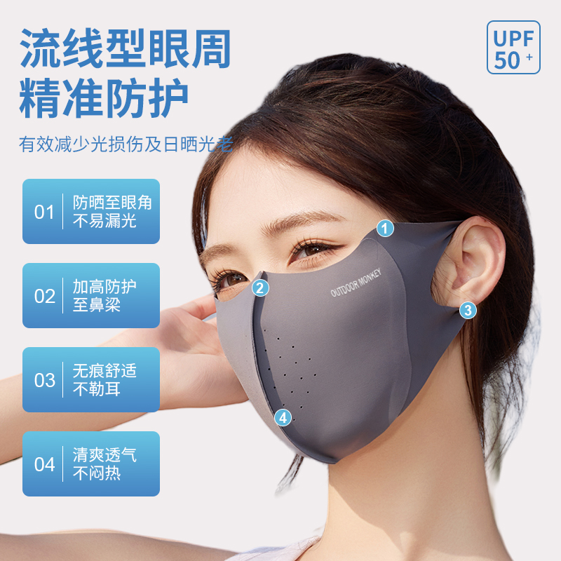冰丝口罩/防晒口罩/防晒面罩ufp/口罩/医疗口罩产品图
