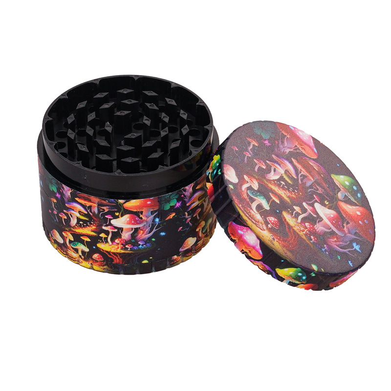 新款75mm磨烟器整喷手动研磨器grinder外贸烟具批发