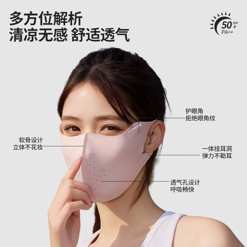 冰丝口罩/防晒口罩/防晒面罩ufp/口罩/医疗口罩细节图