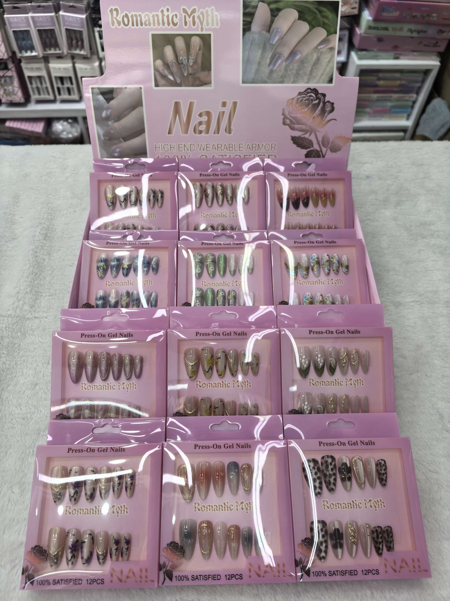 Hand-worn nails, mid-length French cat-eye finished nail art, stunning nail patches 2025 new style detail image 2