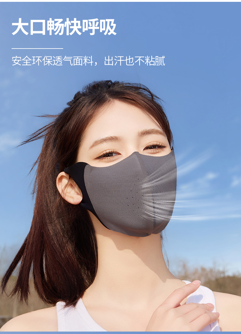 夏季防晒口罩新款男女通用高颜值遮阳防紫外线3D立体防晒面罩批发详情9