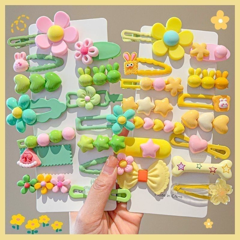 Dopamine children's hair clip, new cute baby bangs, broken hair clip, back of the head, duckbill clip, children's hair clip headwear