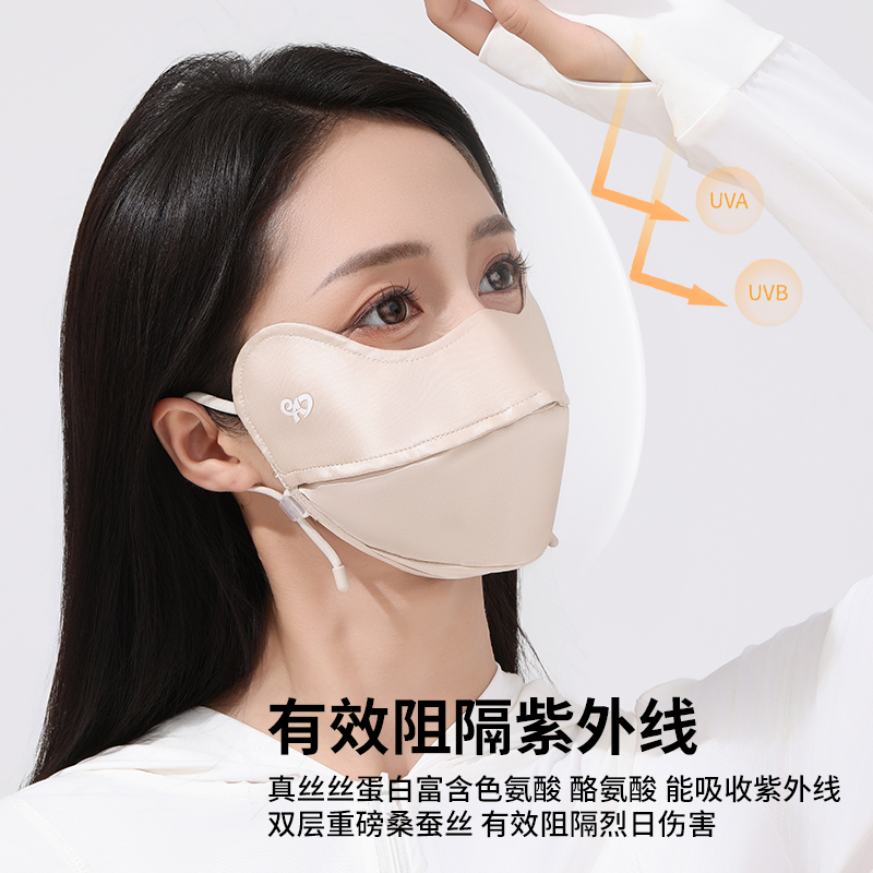 冰丝口罩/防晒口罩/防晒面罩ufp/口罩/医疗口罩白底实物图