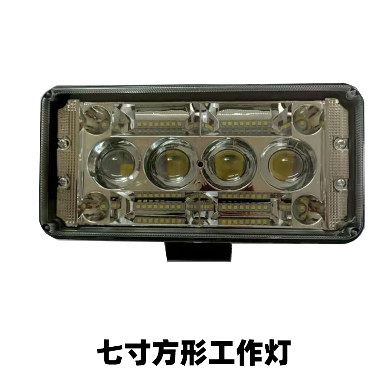 Automobile and truck led diffused light integrated laser cannon lens spotlight 12v24v General truck work light square lamp Item Picture