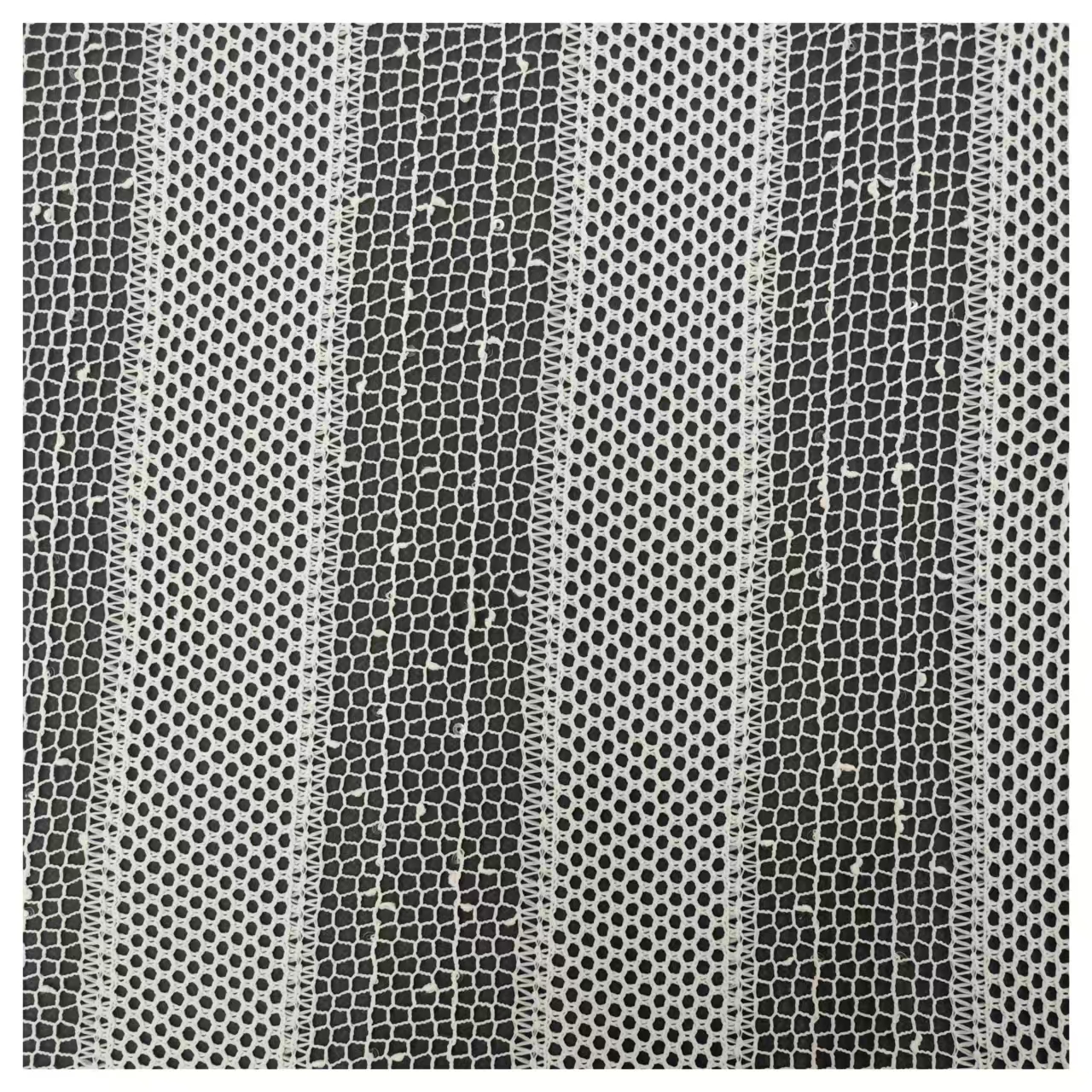 New polyester vertical stripe with sequined large mesh fabric, hollowed-out lightweight clothing fabric material, fashionable clothing shawl and scarf accessory fabric details Picture