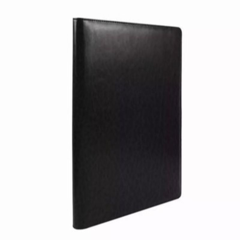 金得利2  高品质商务 PU 带计算器办公谈客名片资料夹 黑色 AF1803