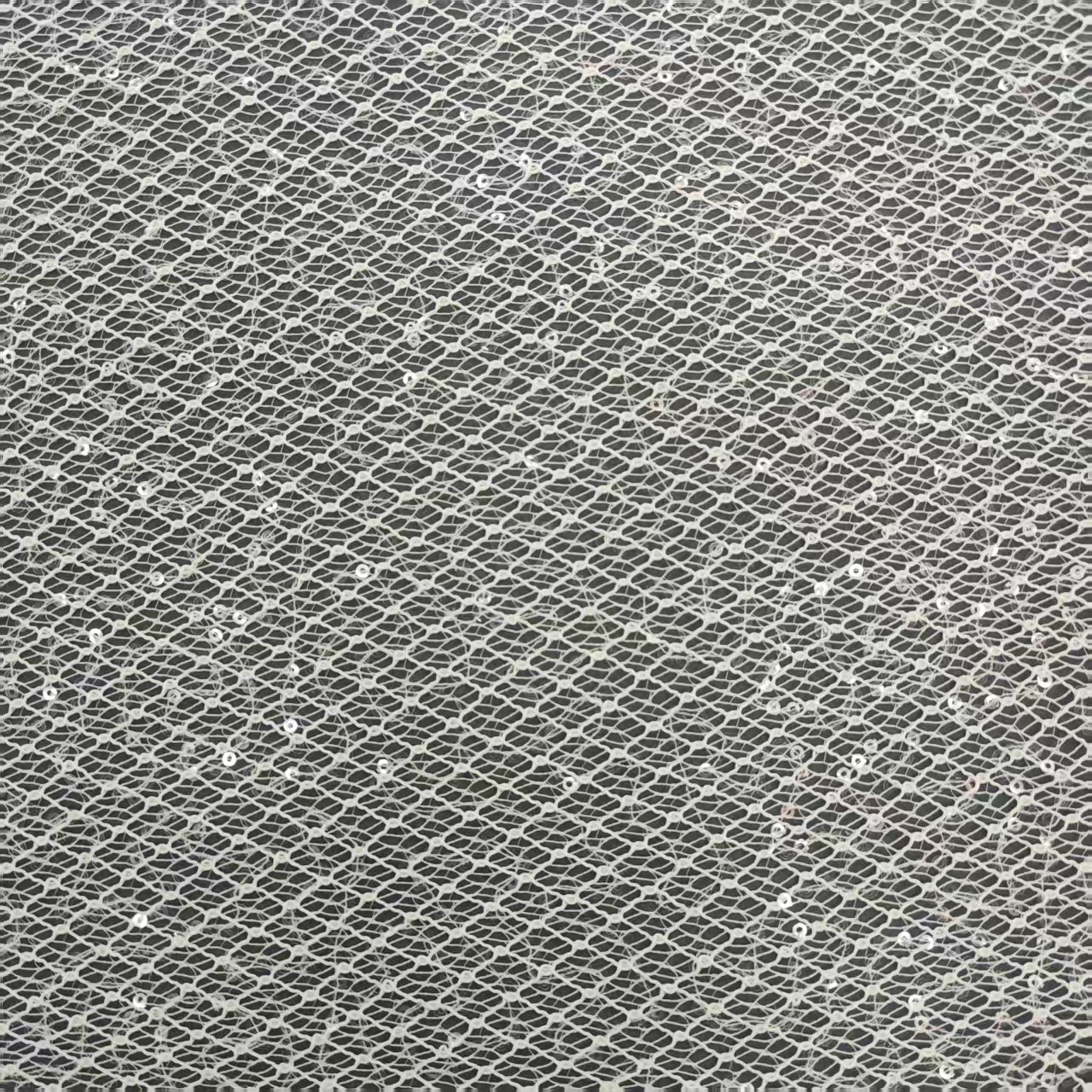 New diamond-shaped random floral fabric with sequins, lace fabric, warp knitted embroidery, knitted fabric, fashionable clothing, performance costume materials and accessories