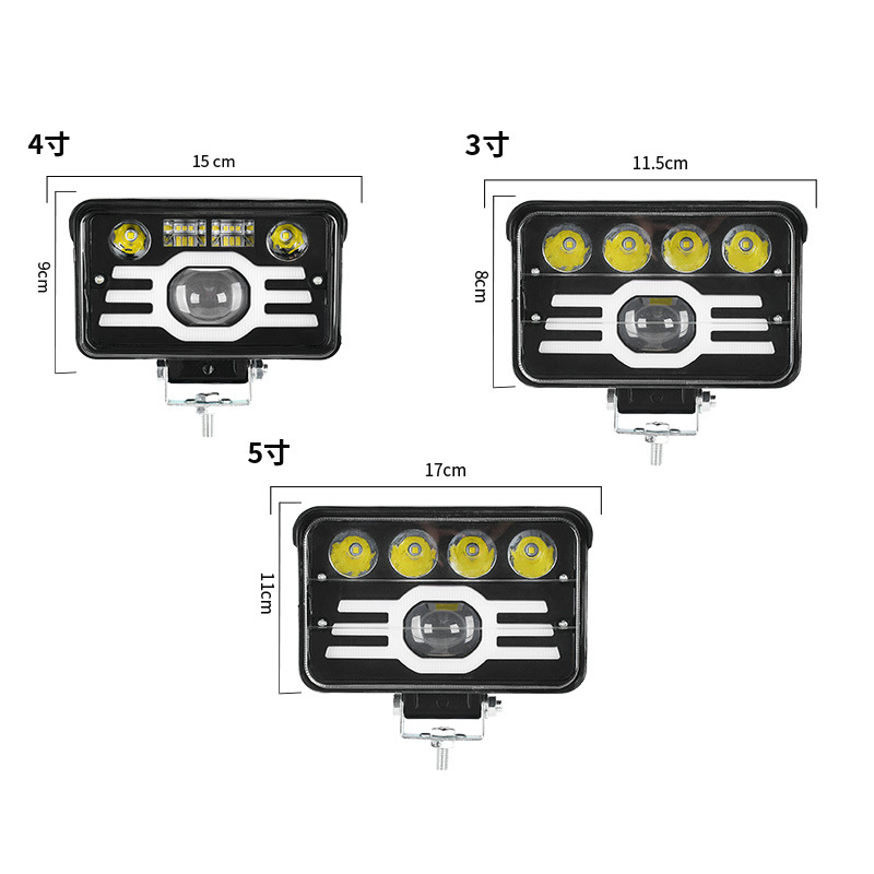 Truck work light, Flying Eagle laser light, 3-inch, 4-inch, 5-inch universal square vehicle light, LED motorcycle details Picture
