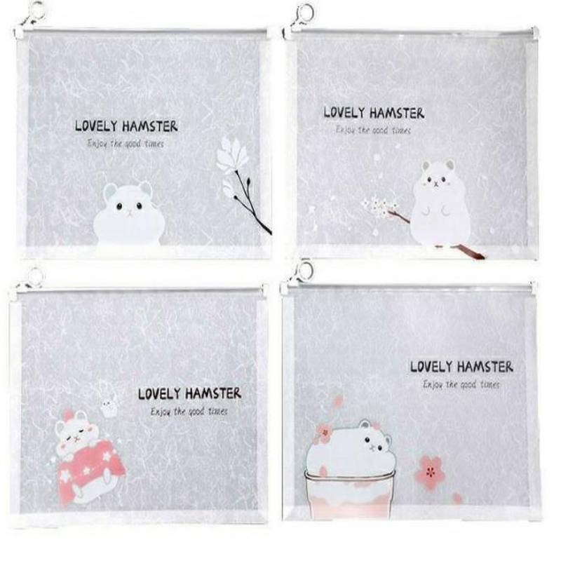 学生文件袋试卷袋拉链袋ins风 少女