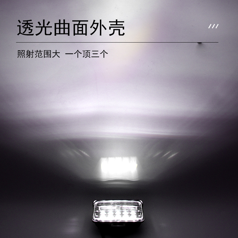 Factory direct sales of general-purpose LED work lights for trucks and automobiles, 3-inch, 4-inch, 5-inch, 7-inch, and 9-inch wide-field laser spotlights Specification drawing