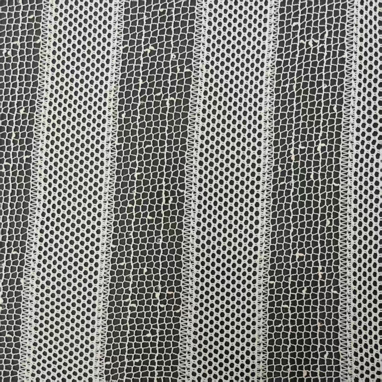 New polyester vertical stripe with sequined large mesh fabric, hollowed-out lightweight clothing fabric material, fashionable clothing shawl and scarf accessory fabric