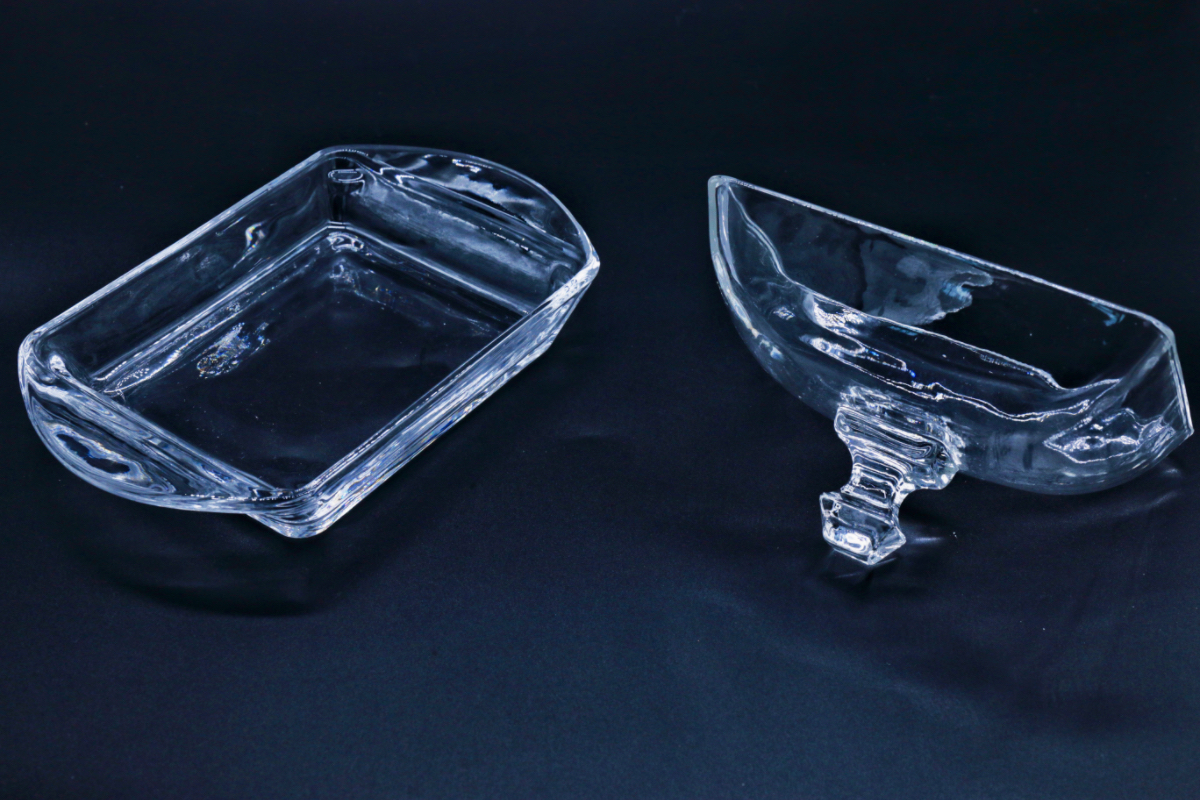 Exquisite rectangular glass butter boxes with LIDS, butter and Western cheese storage covers for foreign trade export Item Picture