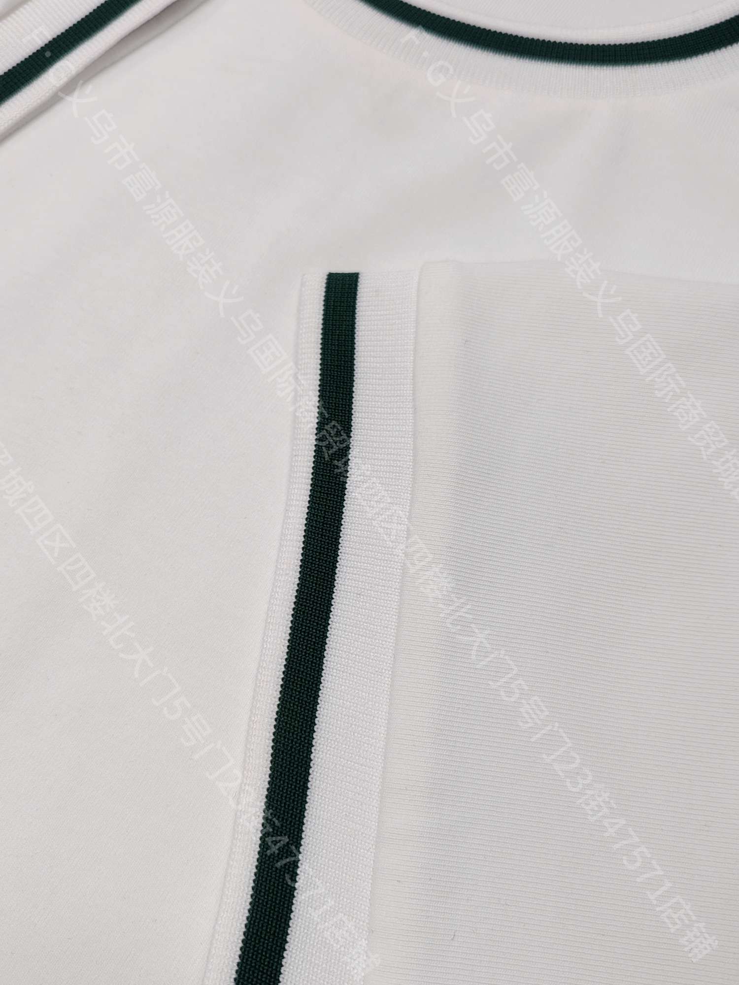 Cross-border color-blocked threaded collar round neck T-shirt custom new short-sleeved T-shirt for both men and women, fashionable and casual T-shirt for both men and women, simple and comfortable short-sleeved trendy T-shirt detail image 9