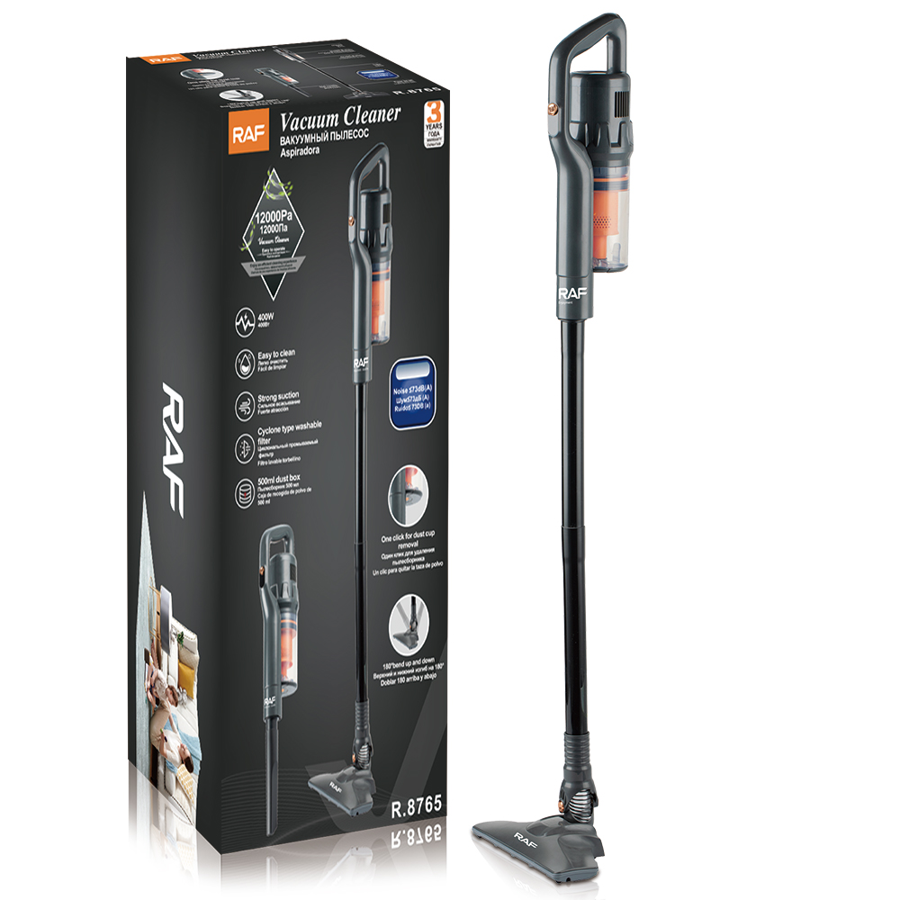 RAF European standard cross-border two-in-one household high-suction power wired vacuum cleaner, household handheld high-power vacuum main unit details Picture