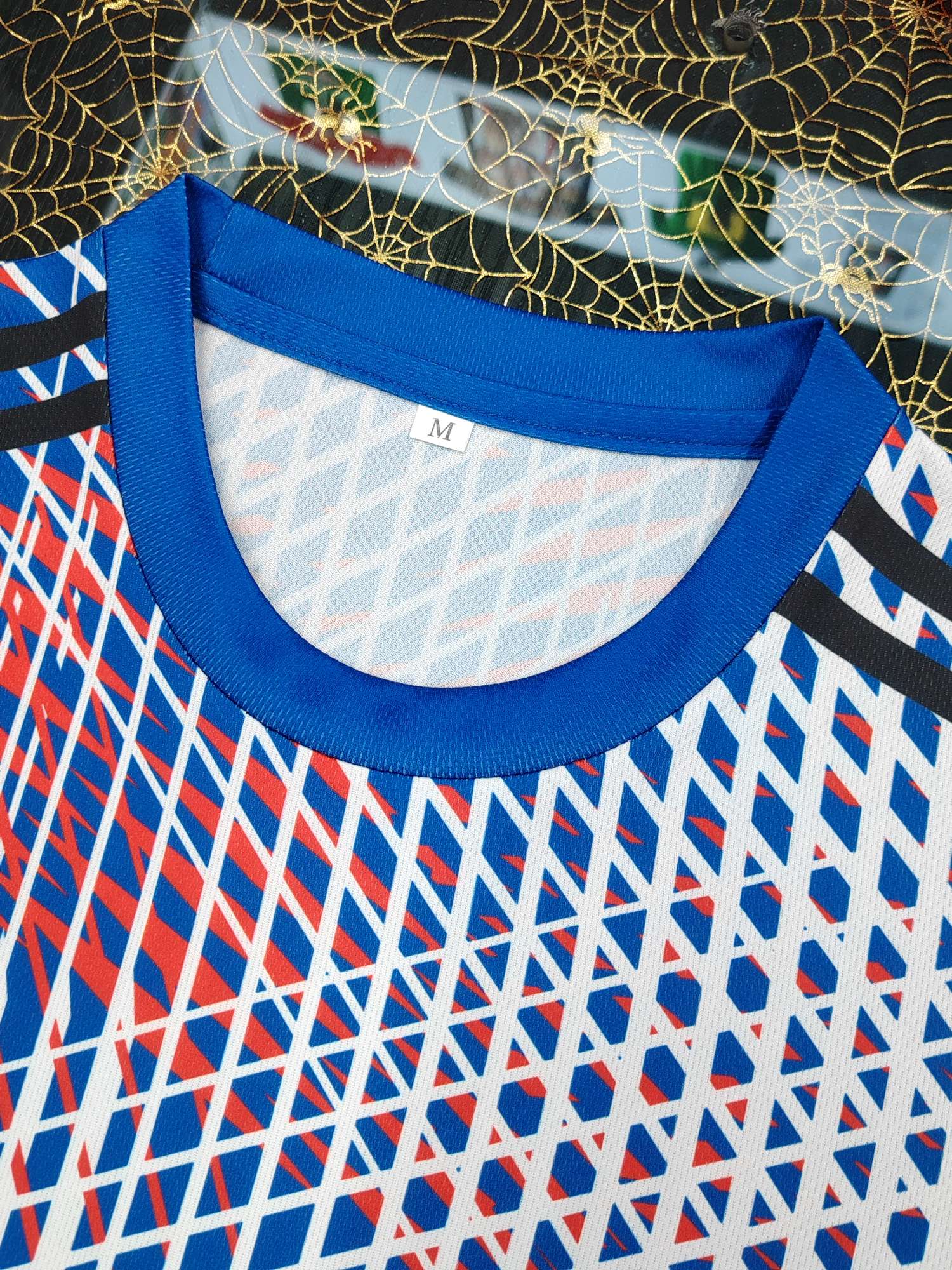 Cross-border sportswear, high-grade mesh breathable fabric, full-body printed sportswear, breathable and sweat-absorbing professional sports outdoor training sportswear, high-elasticity breathable and comfortable sportswear customization FG1612-7 detail image 10