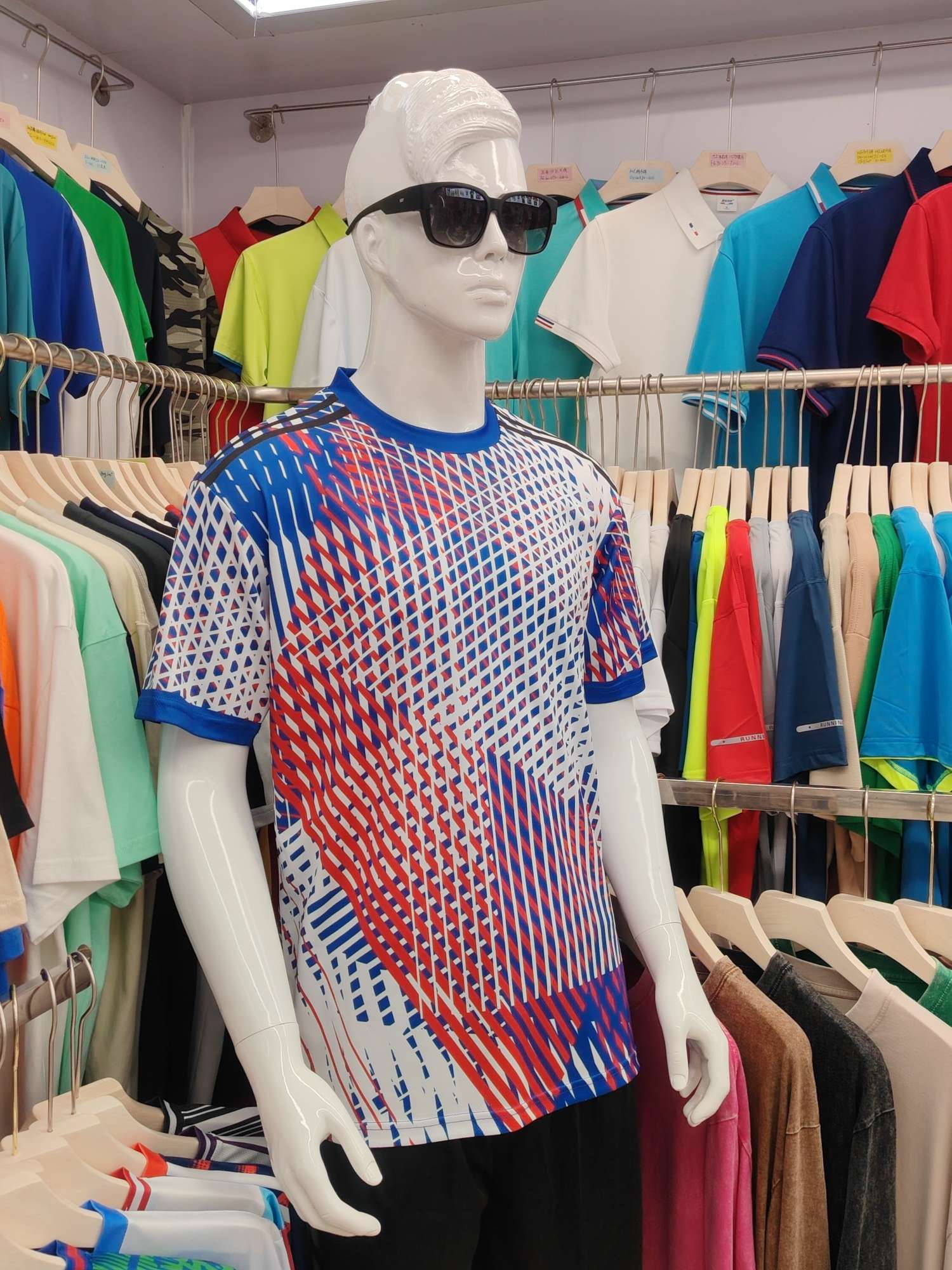 Cross-border sportswear, high-grade mesh breathable fabric, full-body printed sportswear, breathable and sweat-absorbing professional sports outdoor training sportswear, high-elasticity breathable and comfortable sportswear customization FG1612-7 detail image 2