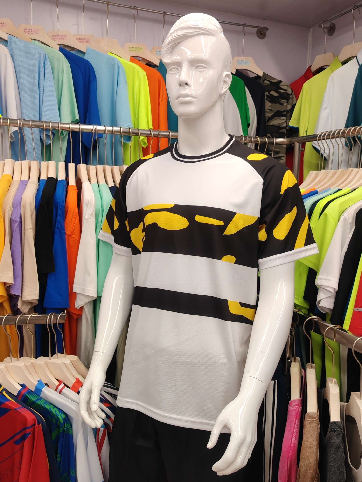Cross-border sportswear, high-grade mesh breathable fabric, full-body printed sportswear, breathable and sweat-absorbing professional sports outdoor training sportswear, high-elasticity breathable and comfortable sportswear customization FG1612-8