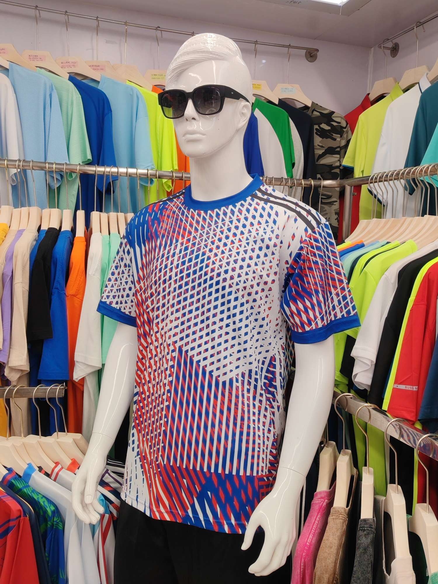 Cross-border sportswear, high-grade mesh breathable fabric, full-body printed sportswear, breathable and sweat-absorbing professional sports outdoor training sportswear, high-elasticity breathable and comfortable sportswear customization FG1612-7 detail image 3