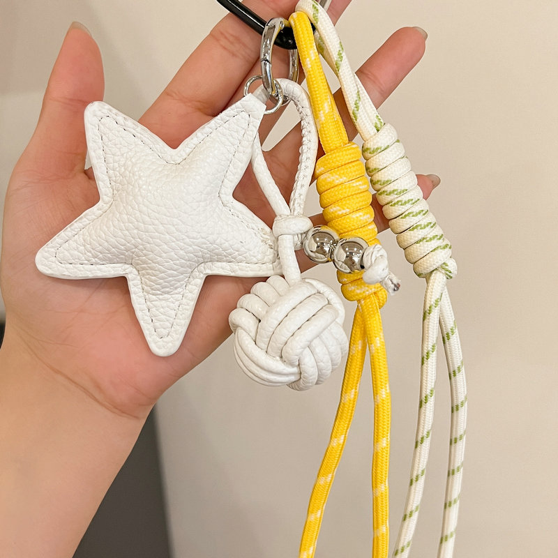 Motorcycle keychain, map jewelry pendant, small bag with pearl chain jewelry pendant, unique design, exquisite and durable keychain detail image 2