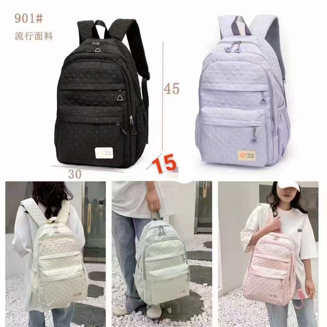 The casual backpacks for male and female junior high school students are lightweight. The casual backpacks for college, senior high school, junior high school and primary school students are waterproof. The student backpacks are soft details Picture