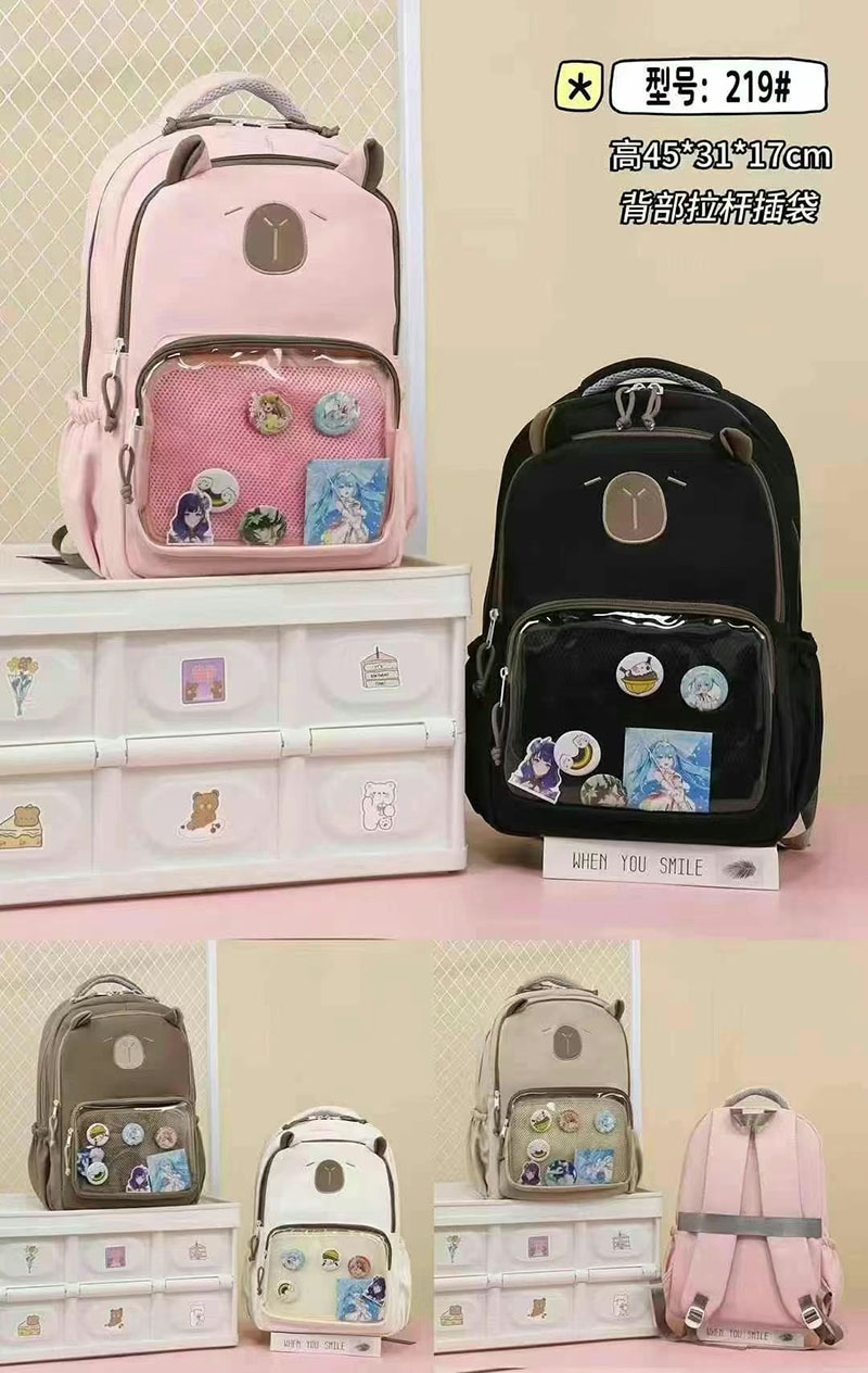 The casual backpacks for male and female junior high school students are lightweight. The casual backpacks for college, senior high school, junior high school and primary school students are waterproof. The student schoolbags are soft Application Scenario