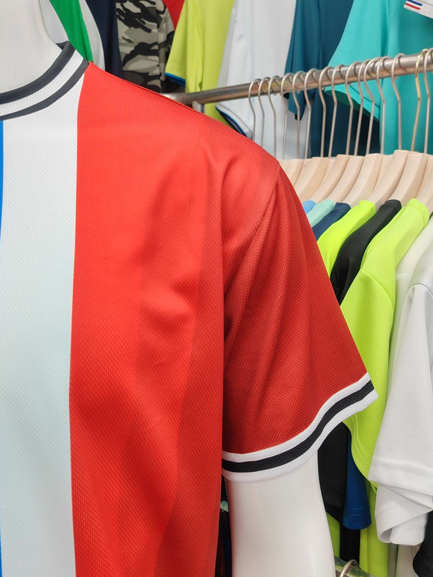 Cross-border sportswear, high-grade mesh breathable fabric, full-body printed sportswear, breathable and sweat-absorbing professional sports outdoor training sportswear, high-elasticity breathable and comfortable sportswear customization FG1612-11 detail image 6