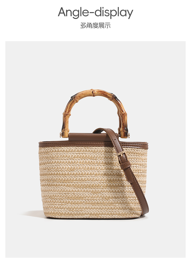 2025年新款女士手提包时尚度假风斜跨女包度假逛街都合适装手机钥匙口红一包搞定详情3