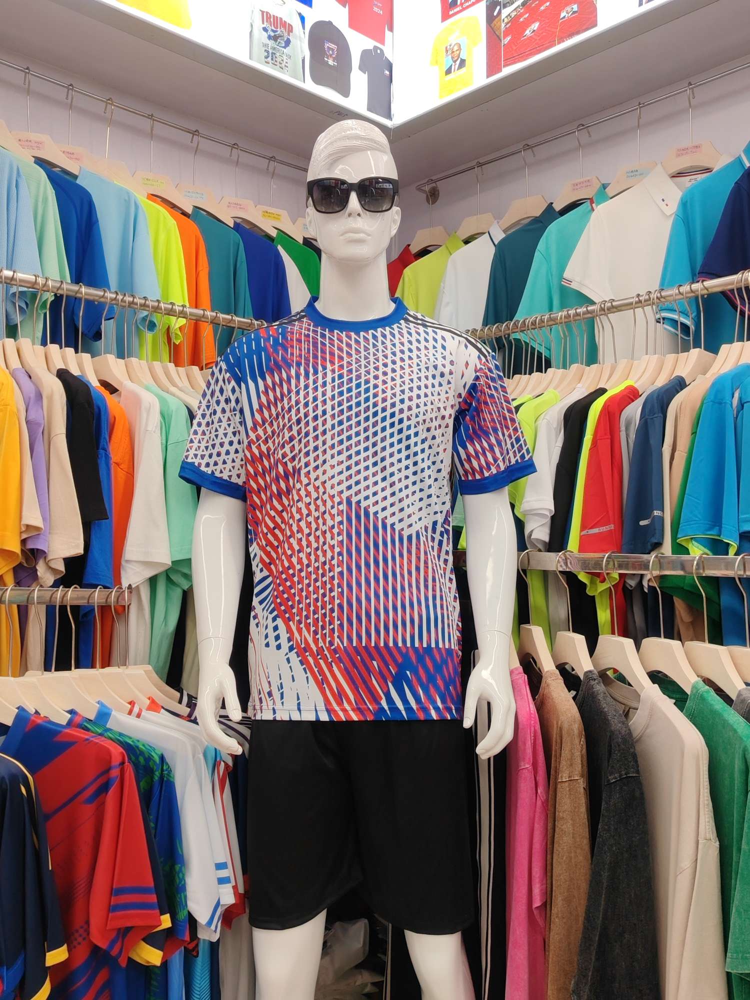 Cross-border sportswear, high-grade mesh breathable fabric, full-body printed sportswear, breathable and sweat-absorbing professional sports outdoor training sportswear, high-elasticity breathable and comfortable sportswear customization FG1612-7 detail image 1