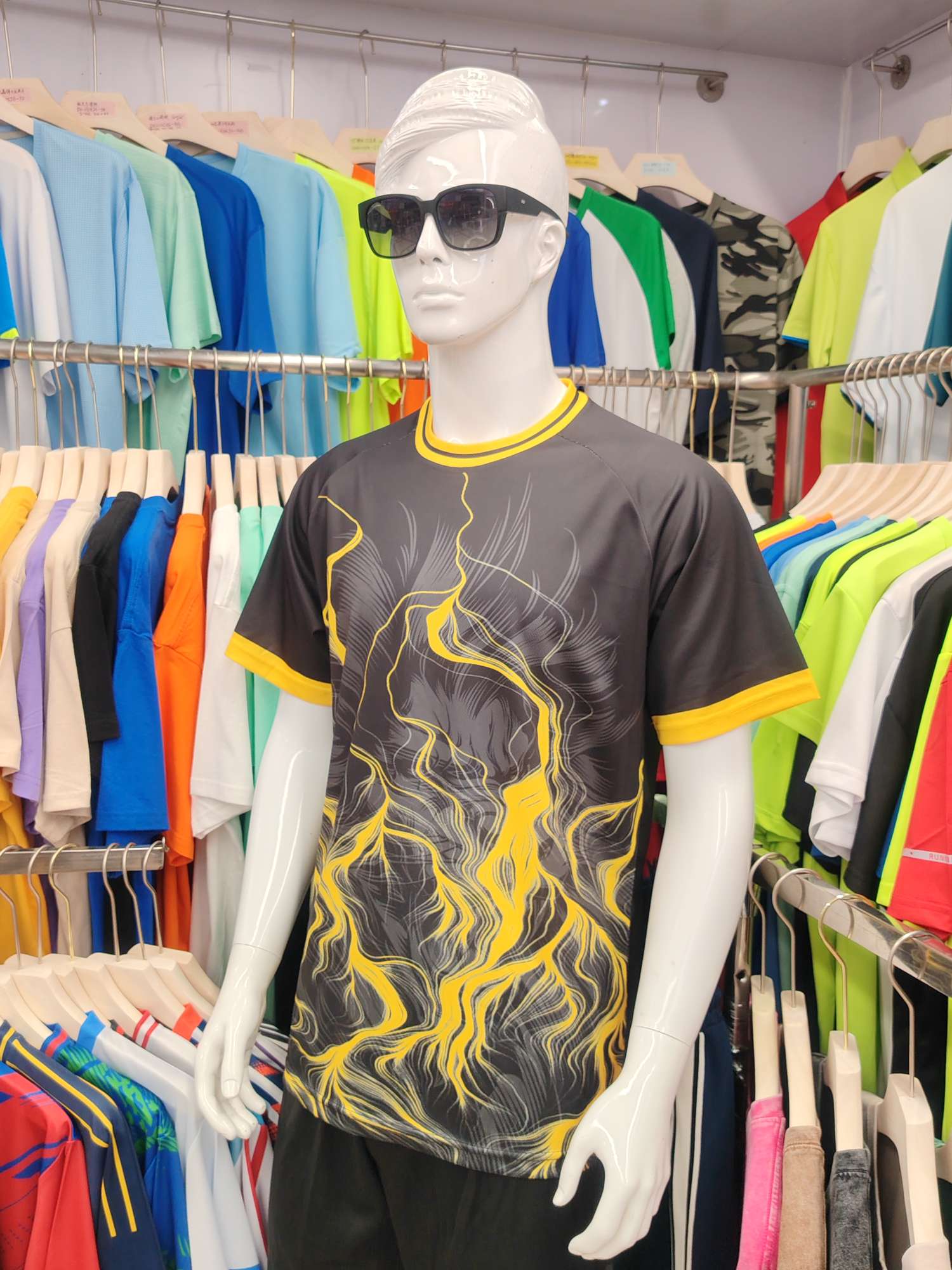 Cross-border sportswear, high-grade mesh breathable fabric, full-body printed sportswear, breathable and sweat-absorbing professional sports outdoor training sportswear, high-elasticity breathable and comfortable sportswear customization FG1612-10 detail image 4