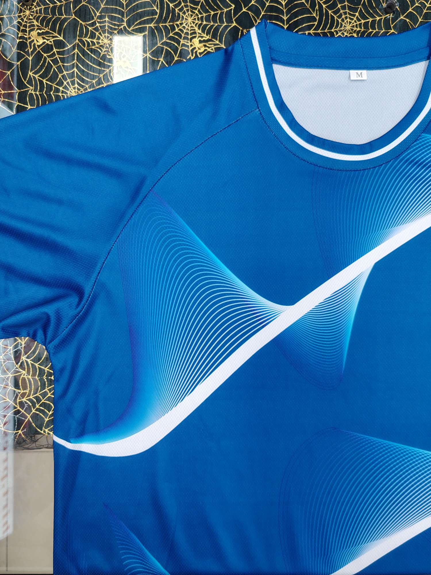 Cross-border sportswear, high-grade mesh breathable fabric, full-body printed sportswear, breathable and sweat-absorbing professional sports outdoor training sportswear, high-elasticity breathable and comfortable sportswear customization FG1612-14 detail image 10