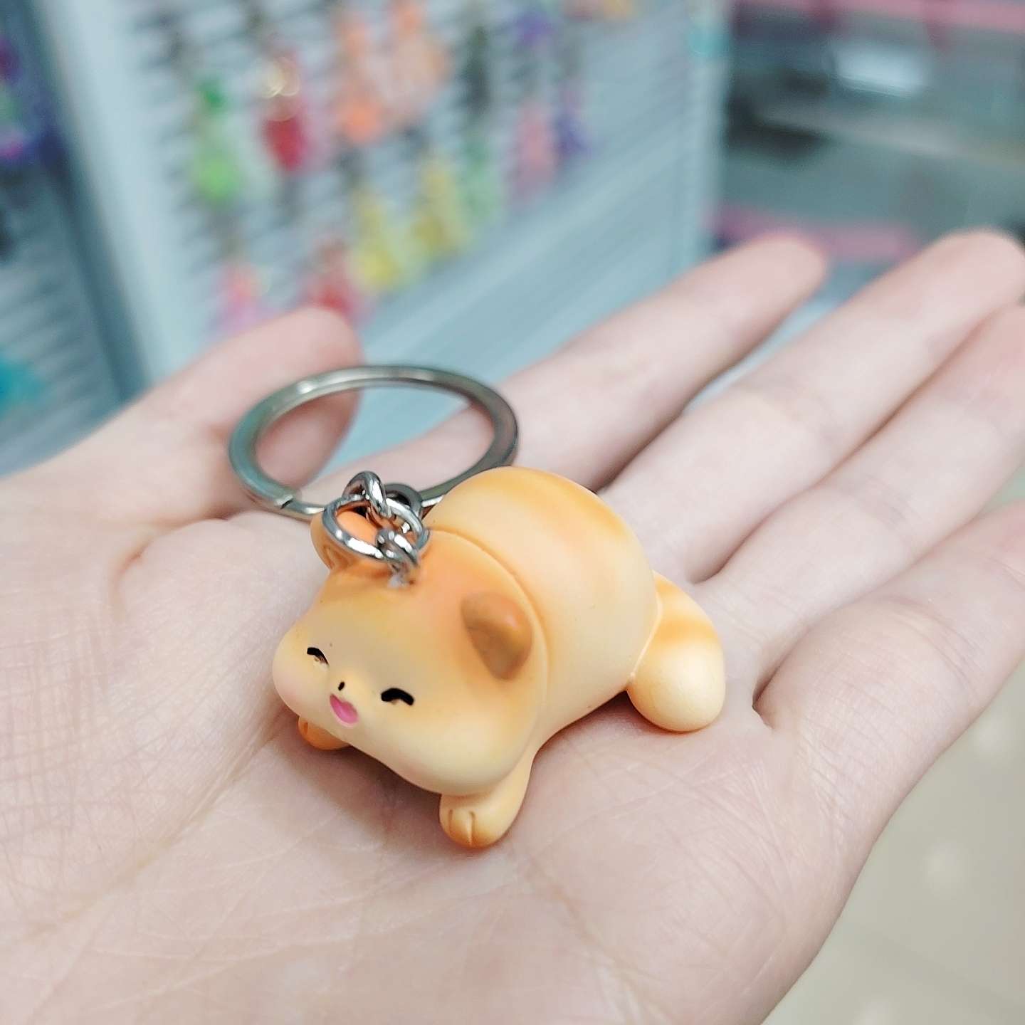可爱猫咪钥匙扣男女潮流汽车熊猫钥匙链精致情侣书包挂件详情图4