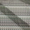 Green pure polyester warp knitted geometric cutout colored retro knitted fabric in stock, cross-border clothing fabric, Bohemian-style fabric, yarn-dyed fabric details Picture