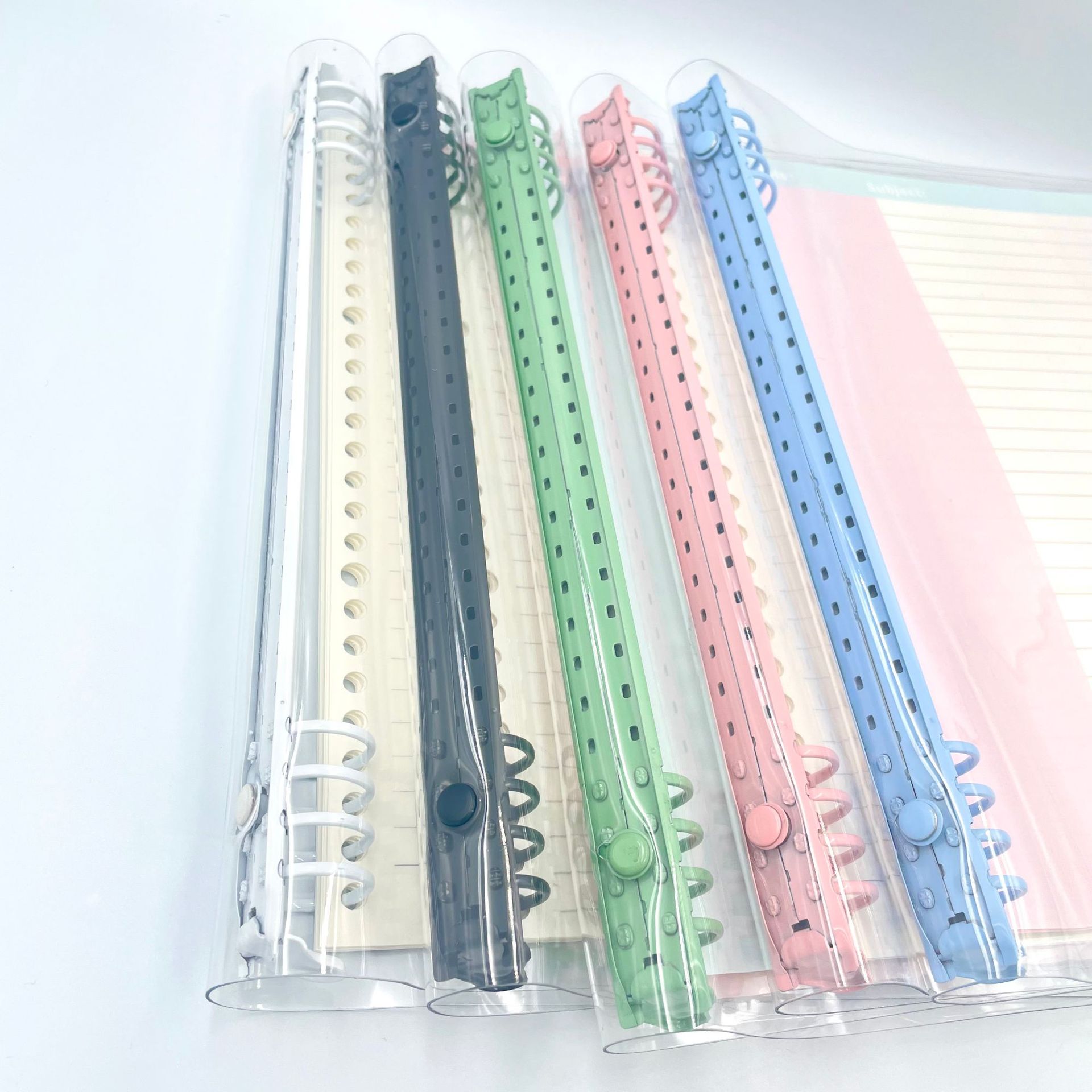 PVC transparent B5 binder planner, 8-hole binder, color binder, DIY office and study planner Application Scenario