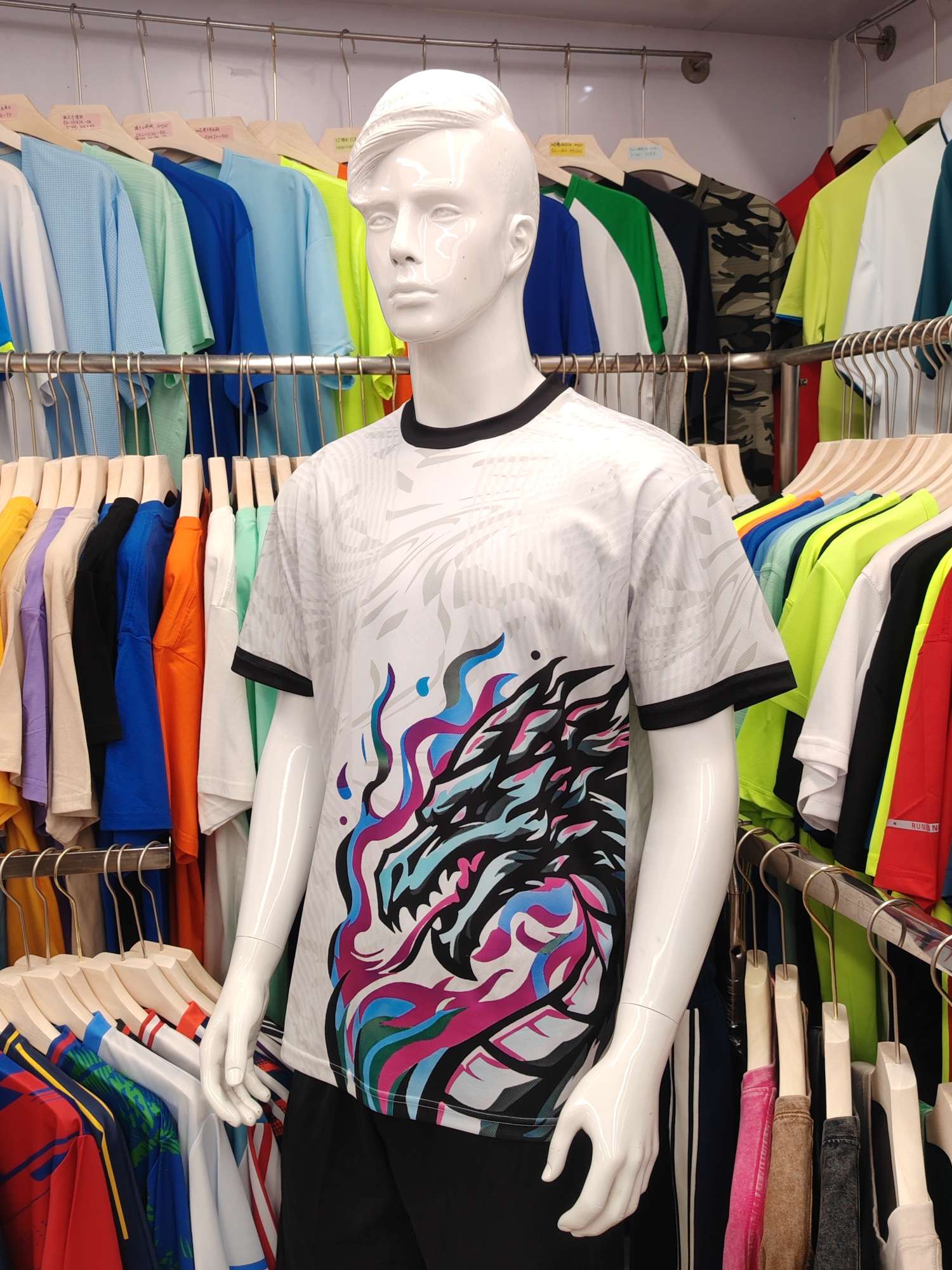 Cross-border sportswear, high-grade mesh breathable fabric, full-body printed sportswear, breathable and sweat-absorbing professional sports outdoor training sportswear, high-elasticity breathable and comfortable sportswear customization FG1612-9 detail image 3