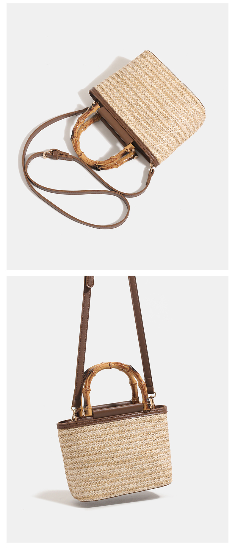 2025年新款女士手提包时尚度假风斜跨女包度假逛街都合适装手机钥匙口红一包搞定详情5