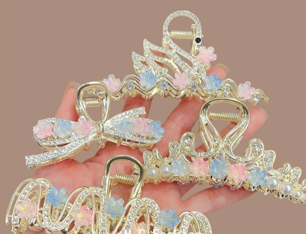 Acrylic jewelry, hair accessories, headwear, hair clips, exquisite and cute creative design styles, popular European and American hair clips and hair accessories