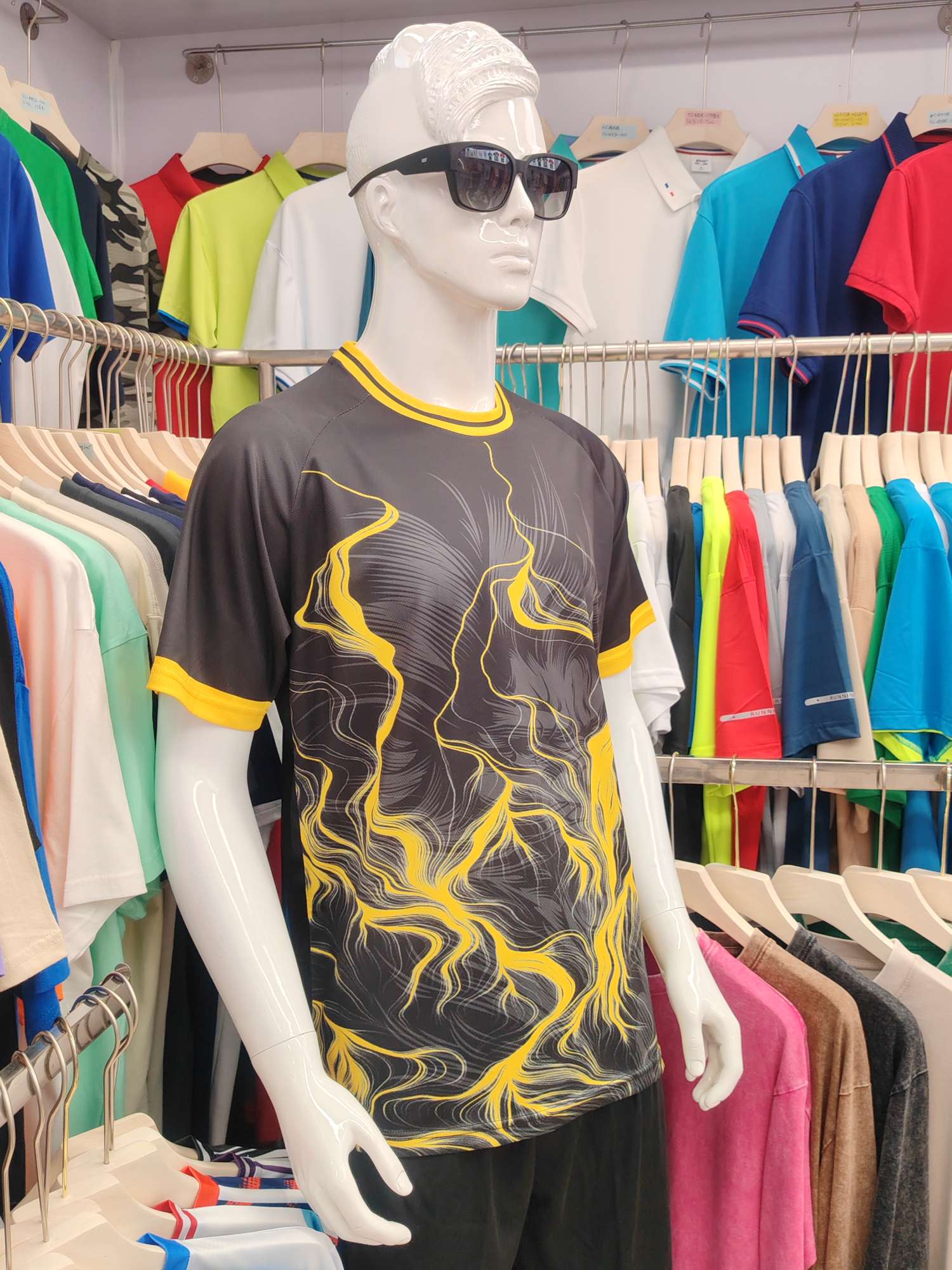 Cross-border sportswear, high-grade mesh breathable fabric, full-body printed sportswear, breathable and sweat-absorbing professional sports outdoor training sportswear, high-elasticity breathable and comfortable sportswear customization FG1612-10 detail image 3